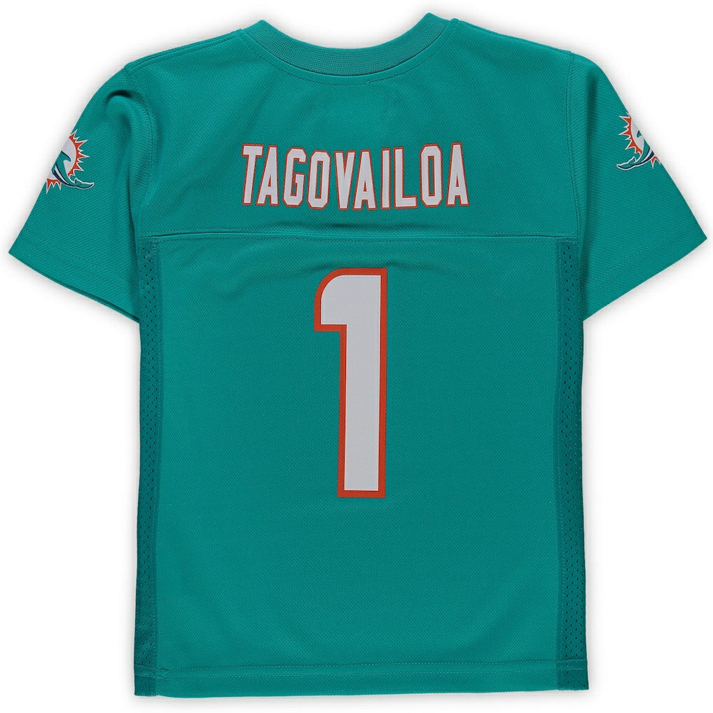 Tua Tagovailoa Miami Dolphins Preschool Replica Player Jersey Aqua - NFL