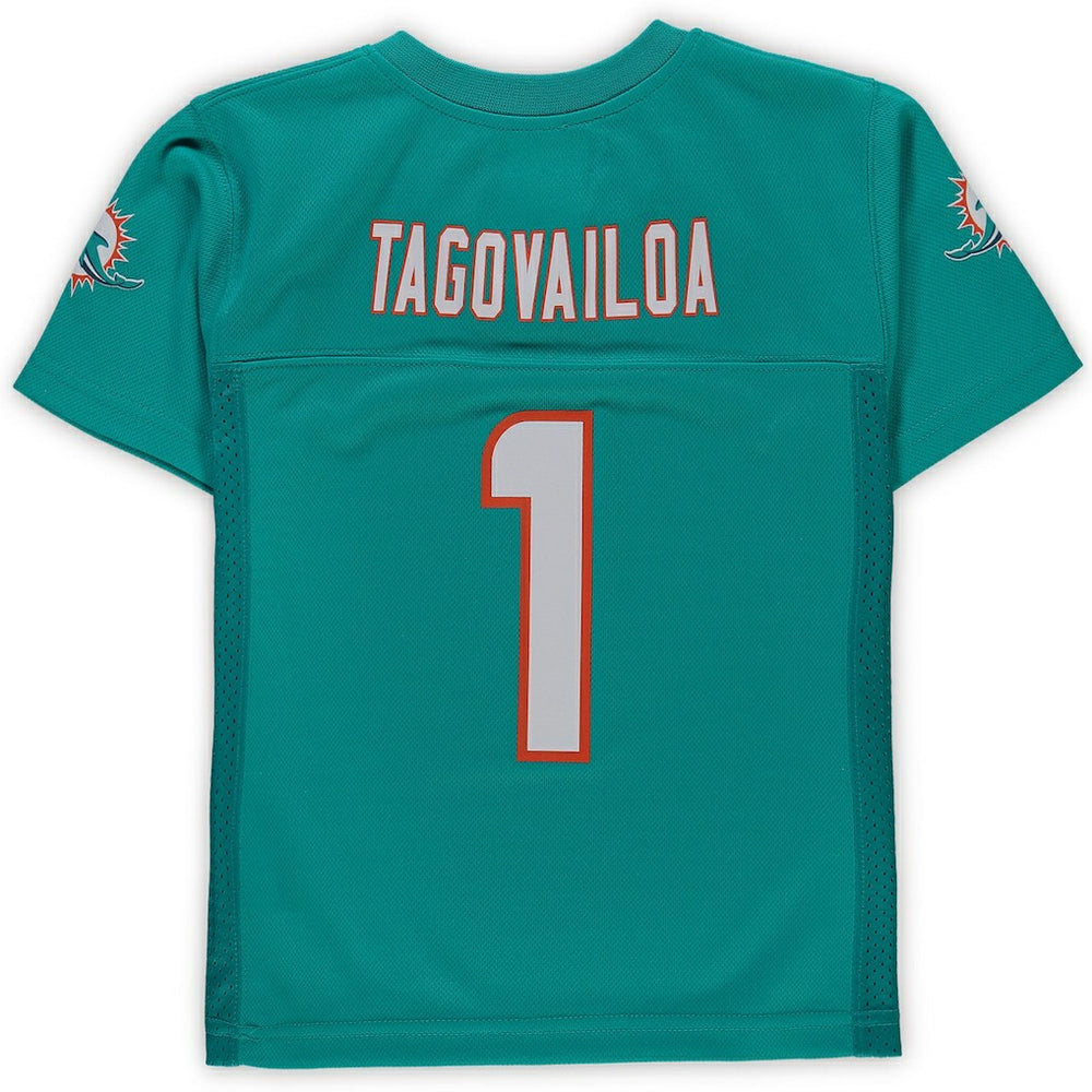 Tua Tagovailoa Miami Dolphins Preschool Replica Player Jersey Aqua - NFL
