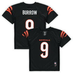 Joe Burrow Cincinnati Bengals Preschool Replica Player Jersey Black - NFL
