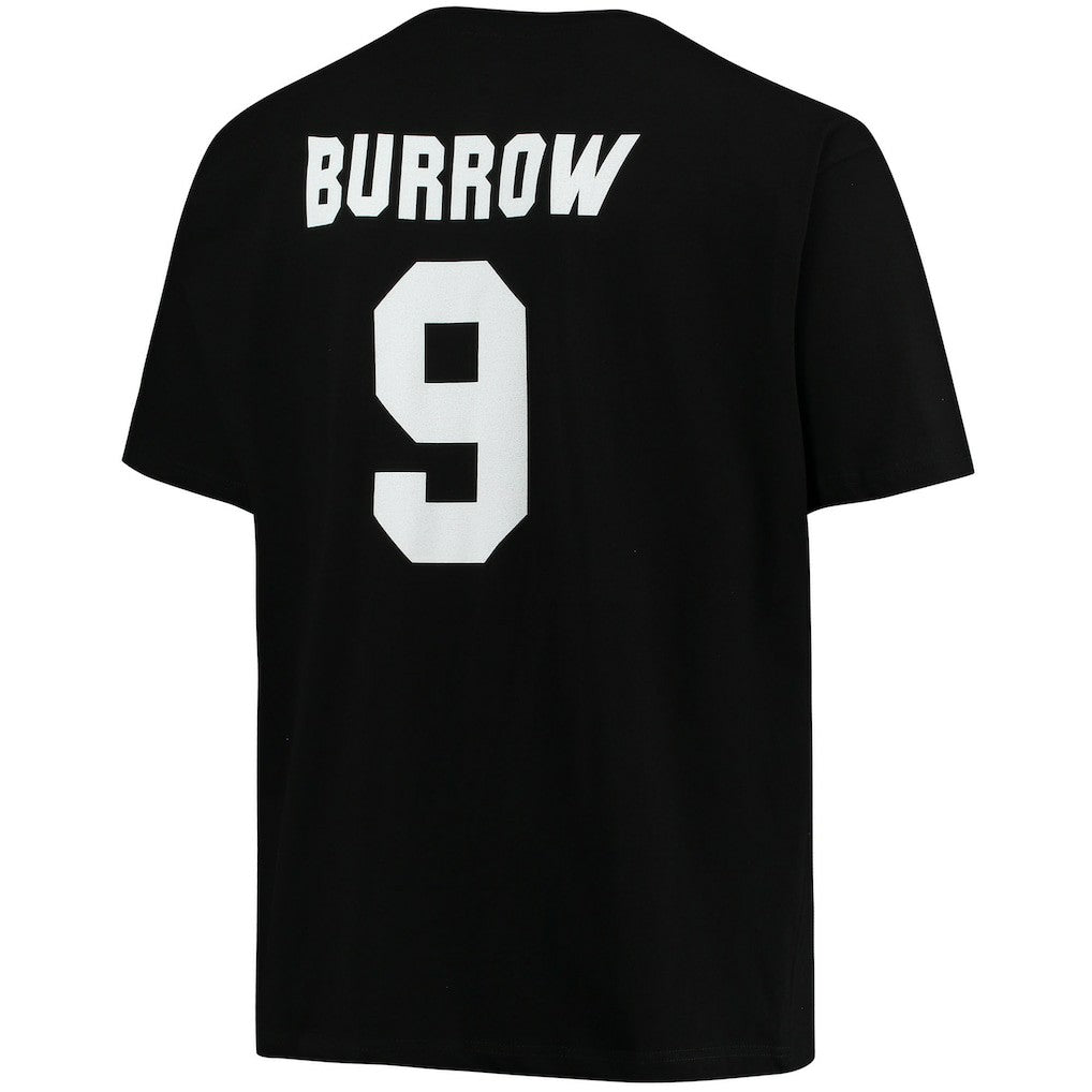 Joe Burrow Cincinnati Bengals Big & Tall Player Name & Number T-Shirt Black - Fanatics