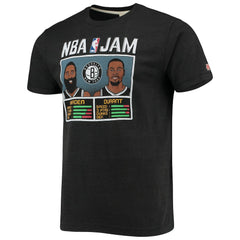 NBA - James Harden & Kevin Durant Brooklyn Nets Homage NBA Jam T-Shirt - Heathered Charcoal