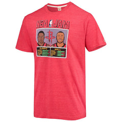 NBA - John Wall & Victor Oladipo Houston Rockets Homage NBA Jam Tri-Blend T-Shirt - Heathered Red
