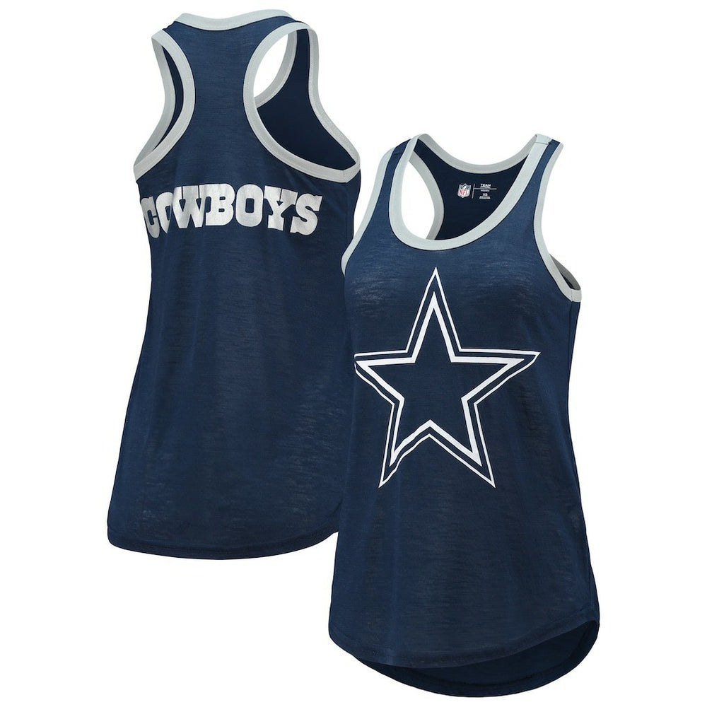 Dallas Cowboys G-III 4Her by Carl Banks Women's Tater Burnout Tank Top Navy - NFL