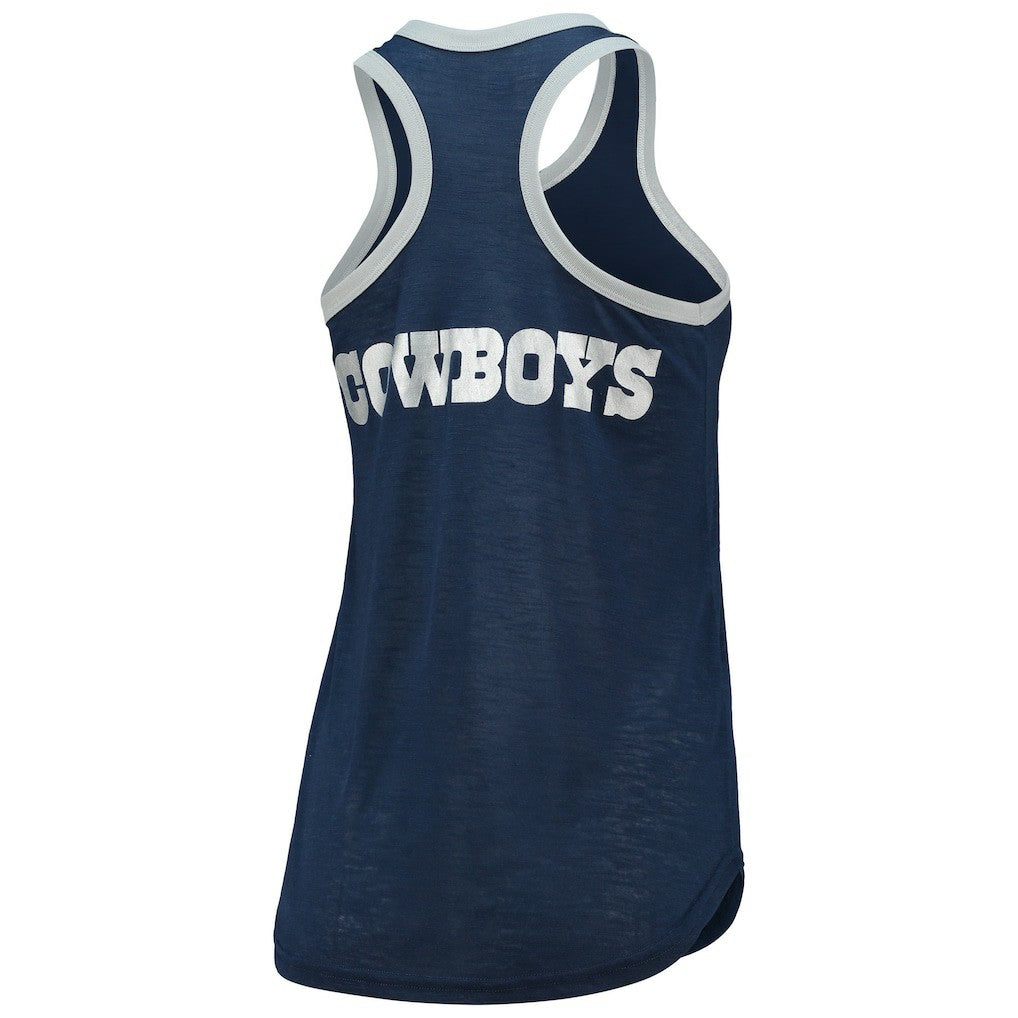 Dallas Cowboys G-III 4Her by Carl Banks Women's Tater Burnout Tank Top Navy - NFL