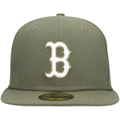 Boston Red Sox New Era White Logo 59FIFTY Fitted Hat discount
