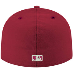 Miami Marlins New Era White Logo 59FIFTY Fitted Hat Lifestyle