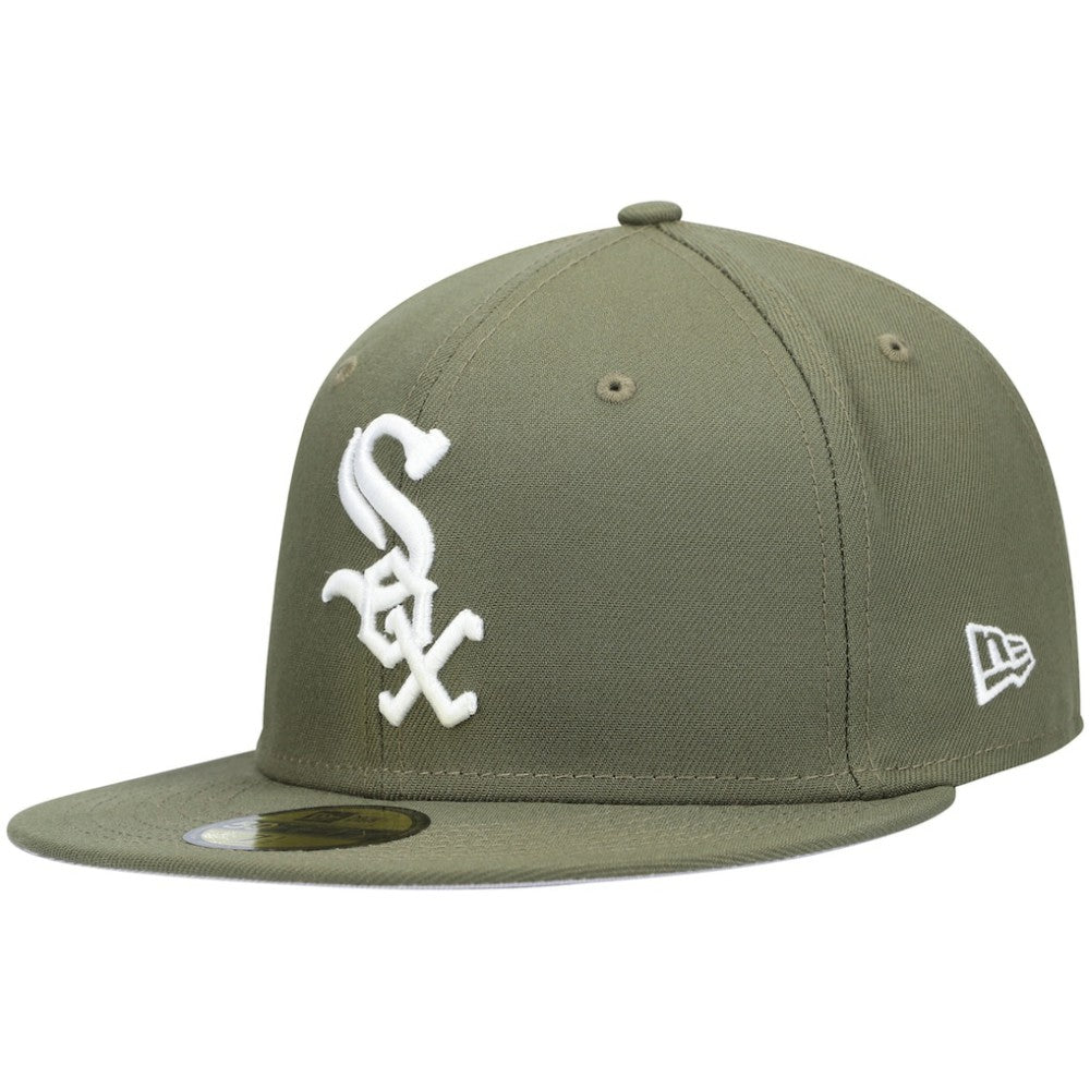 Chicago White Sox New Era White Logo 59FIFTY Fitted Hat discount