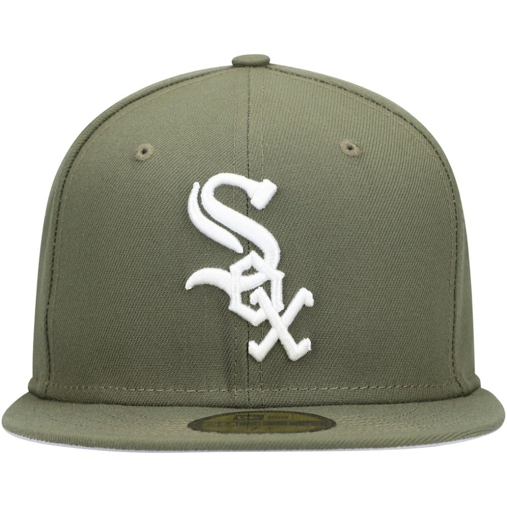 Chicago White Sox New Era White Logo 59FIFTY Fitted Hat discount