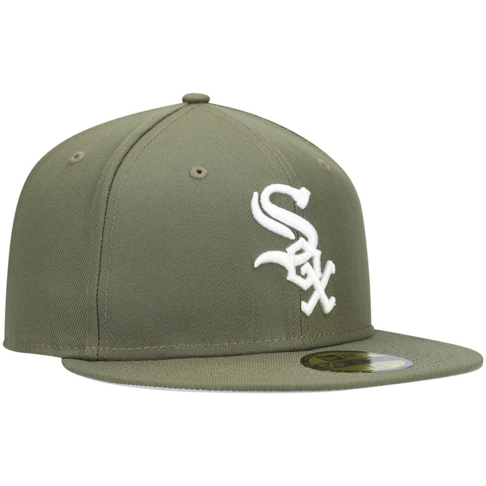 Chicago White Sox New Era White Logo 59FIFTY Fitted Hat discount