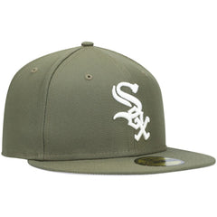 Chicago White Sox New Era White Logo 59FIFTY Fitted Hat discount