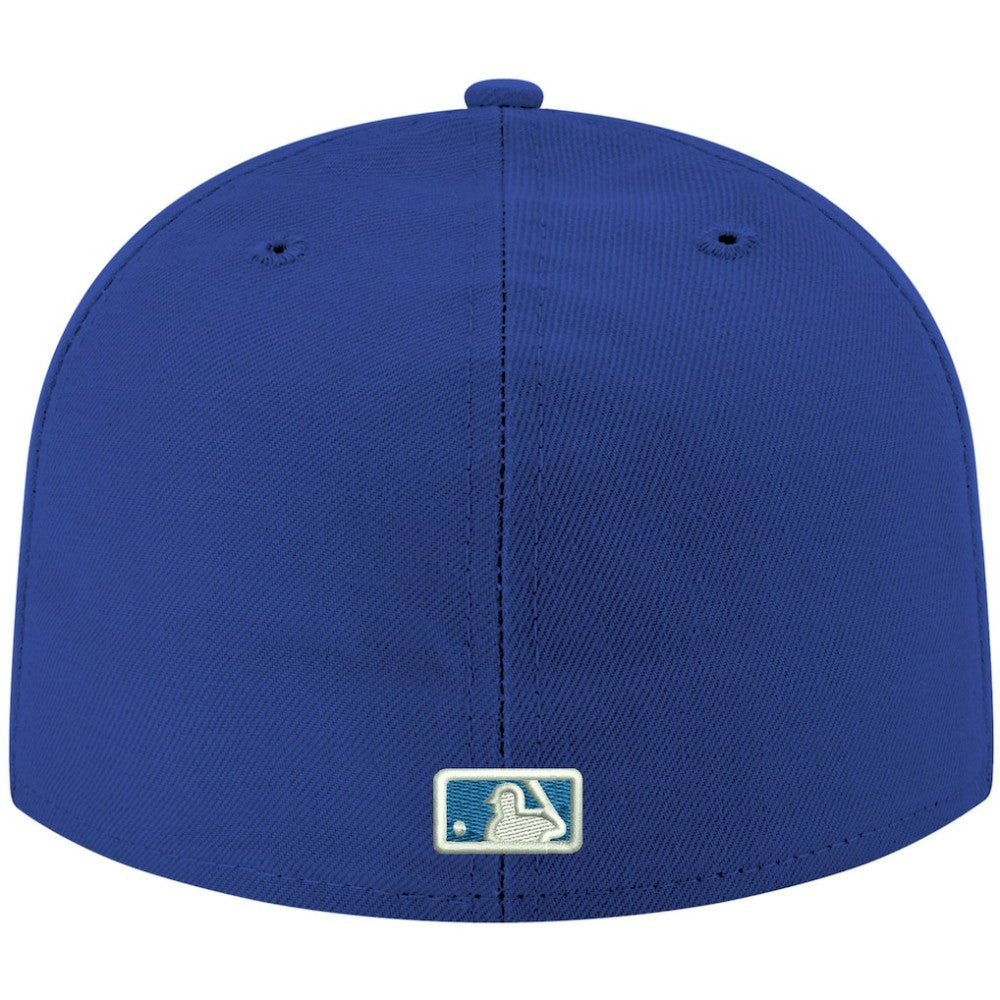 Chicago Cubs New Era White Logo 59FIFTY Fitted Hat for sale