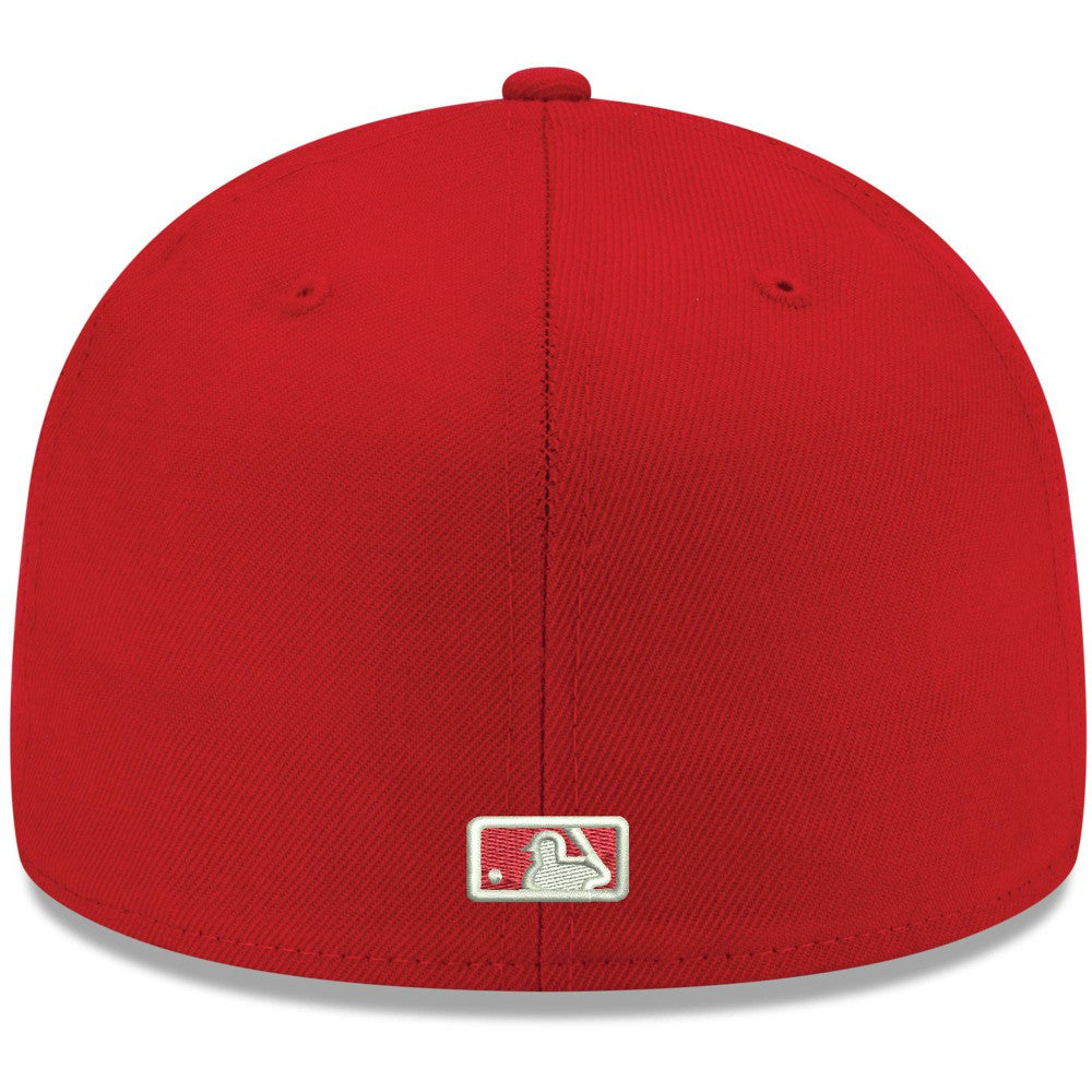 Los Angeles Angels New Era White Logo 59FIFTY Fitted Hat Clearance
