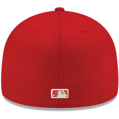 Los Angeles Angels New Era White Logo 59FIFTY Fitted Hat Clearance