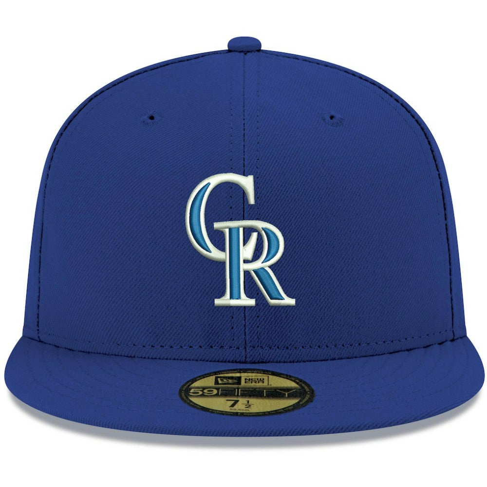 Colorado Rockies New Era White Logo 59FIFTY Fitted Hat On Sale