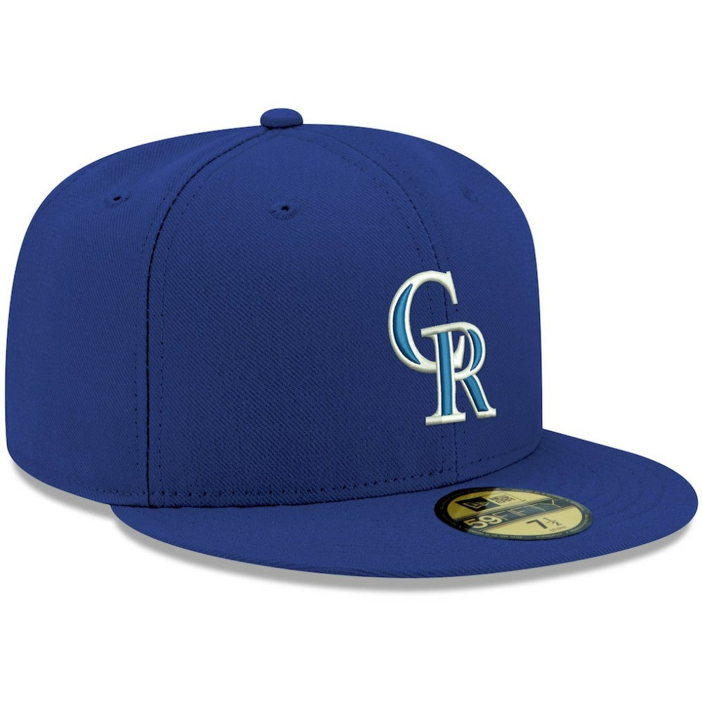 Colorado Rockies New Era White Logo 59FIFTY Fitted Hat On Sale