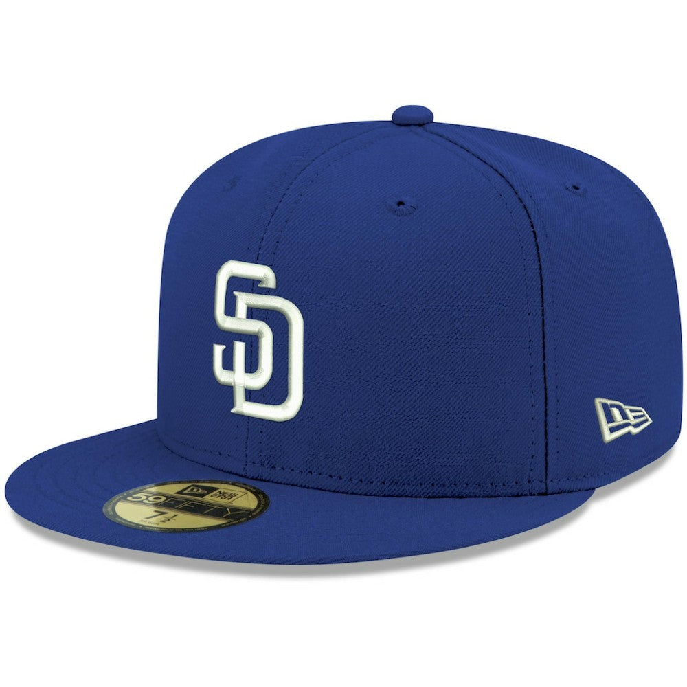 San Diego Padres New Era White Logo 59FIFTY Fitted Hat discount