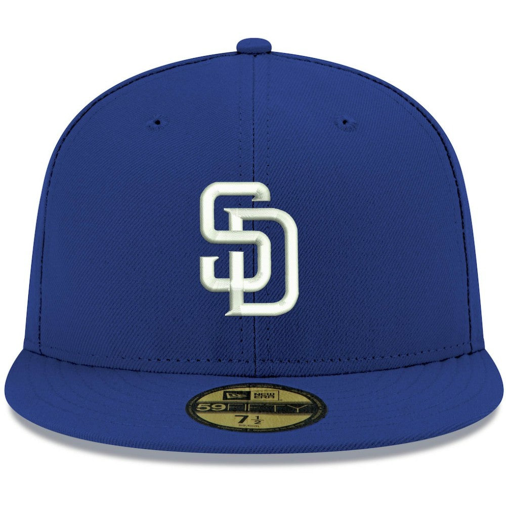 San Diego Padres New Era White Logo 59FIFTY Fitted Hat discount