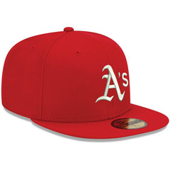 Athletics New Era White Logo 59FIFTY Fitted Hat Online