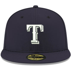 Texas Rangers New Era White Logo 59FIFTY Fitted Hat for sale
