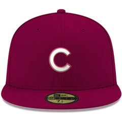 Chicago Cubs New Era White Logo 59FIFTY Fitted Hat Near Me