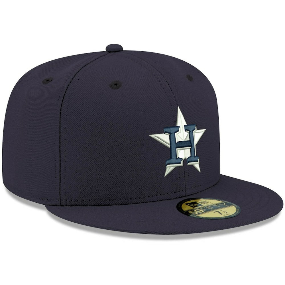 Houston Astros New Era White Logo 59FIFTY Fitted Hat Sale