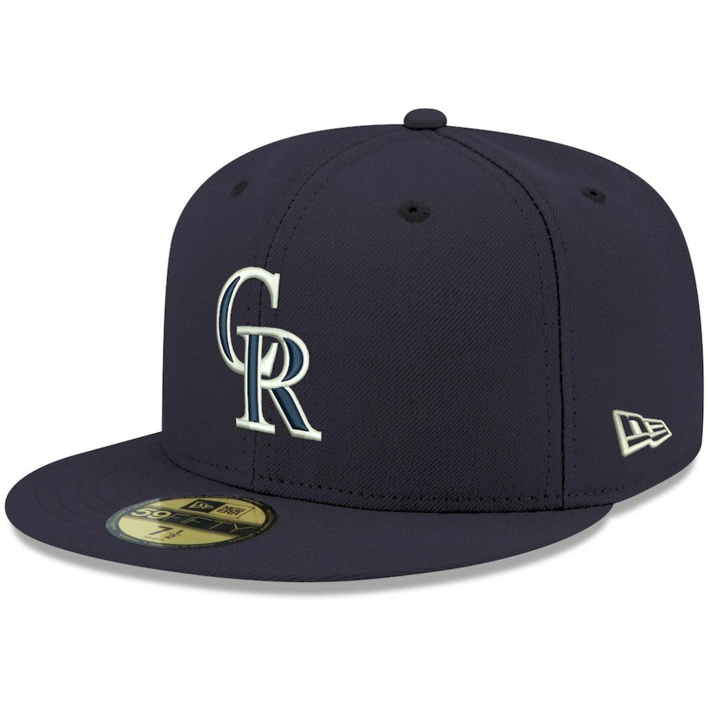 Colorado Rockies New Era White Logo 59FIFTY Fitted Hat On Sale