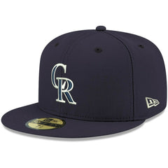 Colorado Rockies New Era White Logo 59FIFTY Fitted Hat On Sale