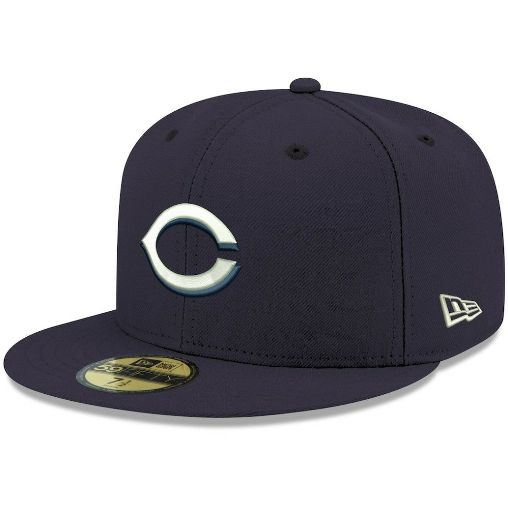 Cincinnati Reds New Era White Logo 59FIFTY Fitted Hat On Sale