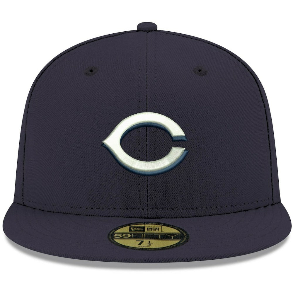 Cincinnati Reds New Era White Logo 59FIFTY Fitted Hat On Sale