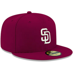 San Diego Padres New Era White Logo 59FIFTY Fitted Hat Clearance