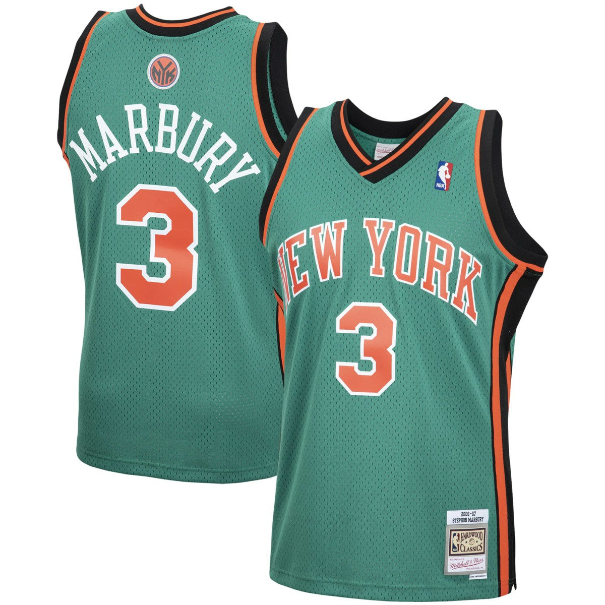 Mitchell & Ness - Stephon Marbury New York Knicks 2006/07 Hardwood Classics Swingman Jersey - Green