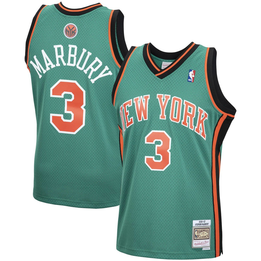 Mitchell & Ness - Stephon Marbury New York Knicks 2006/07 Hardwood Classics Swingman Jersey - Green