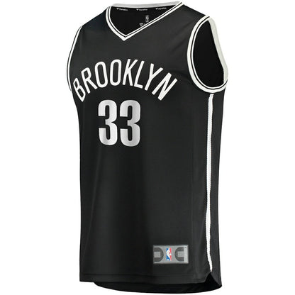 Nicolas Claxton Brooklyn Nets Fast Break Replica Jersey - Icon Edition - Black | NBA Jerseys