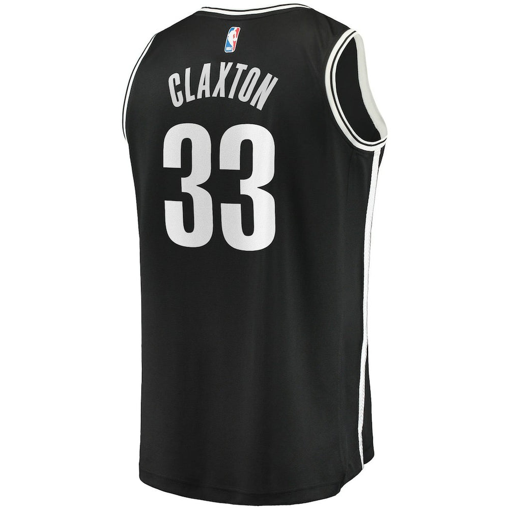 Fanatics - Nicolas Claxton Brooklyn Nets Fast Break Replica Jersey - Icon Edition - Black