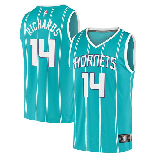Nick Richards Charlotte Hornets Fast Break Replica Jersey - Icon Edition - Teal | NBA Jerseys