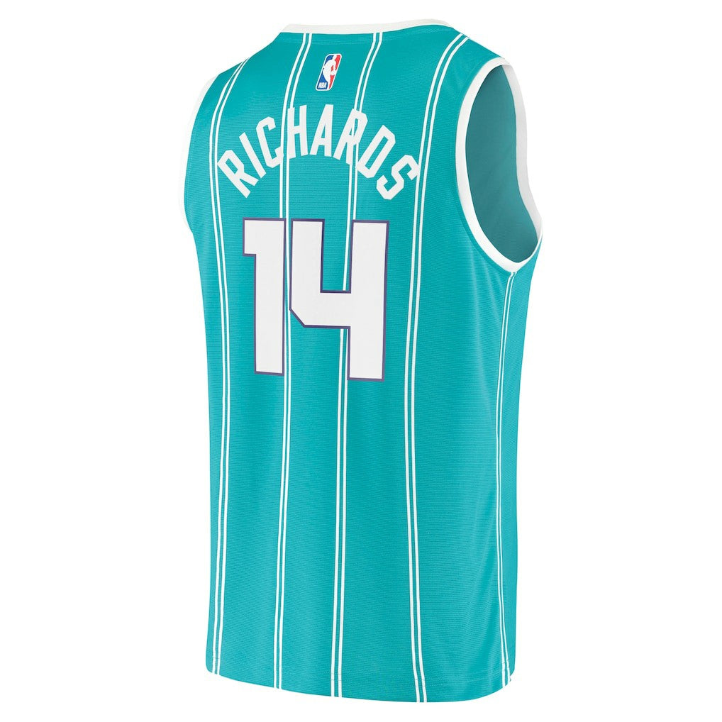 Nick Richards Charlotte Hornets Fast Break Replica Jersey - Icon Edition - Teal | NBA Jerseys