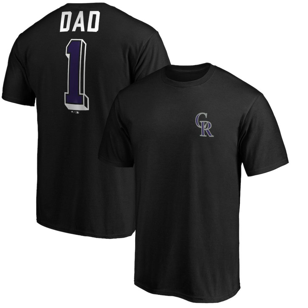Colorado Rockies Number One Dad T-Shirt Clearance