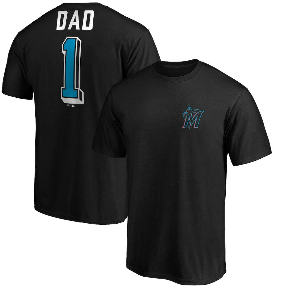 Miami Marlins Number One Dad T-Shirt discount