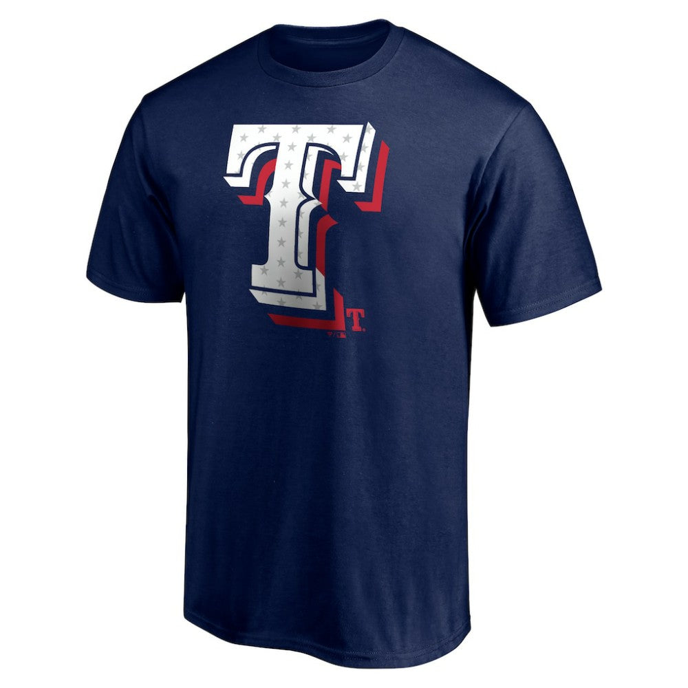 Texas Rangers Red White and Team T-Shirt Lifestyle