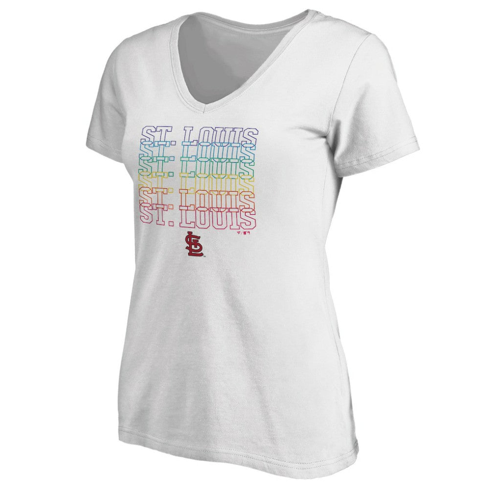 St. Louis Cardinals Women's City Pride V-Neck T-Shirt On Sale