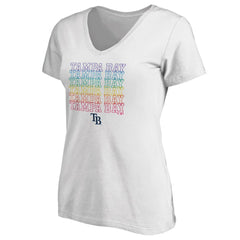 Tampa Bay Rays Women's City Pride V-Neck T-Shirt discount
