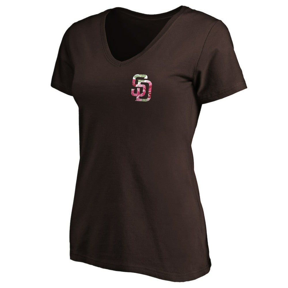 San Diego Padres Women's Mother's Day V-Neck T-Shirt Clearance