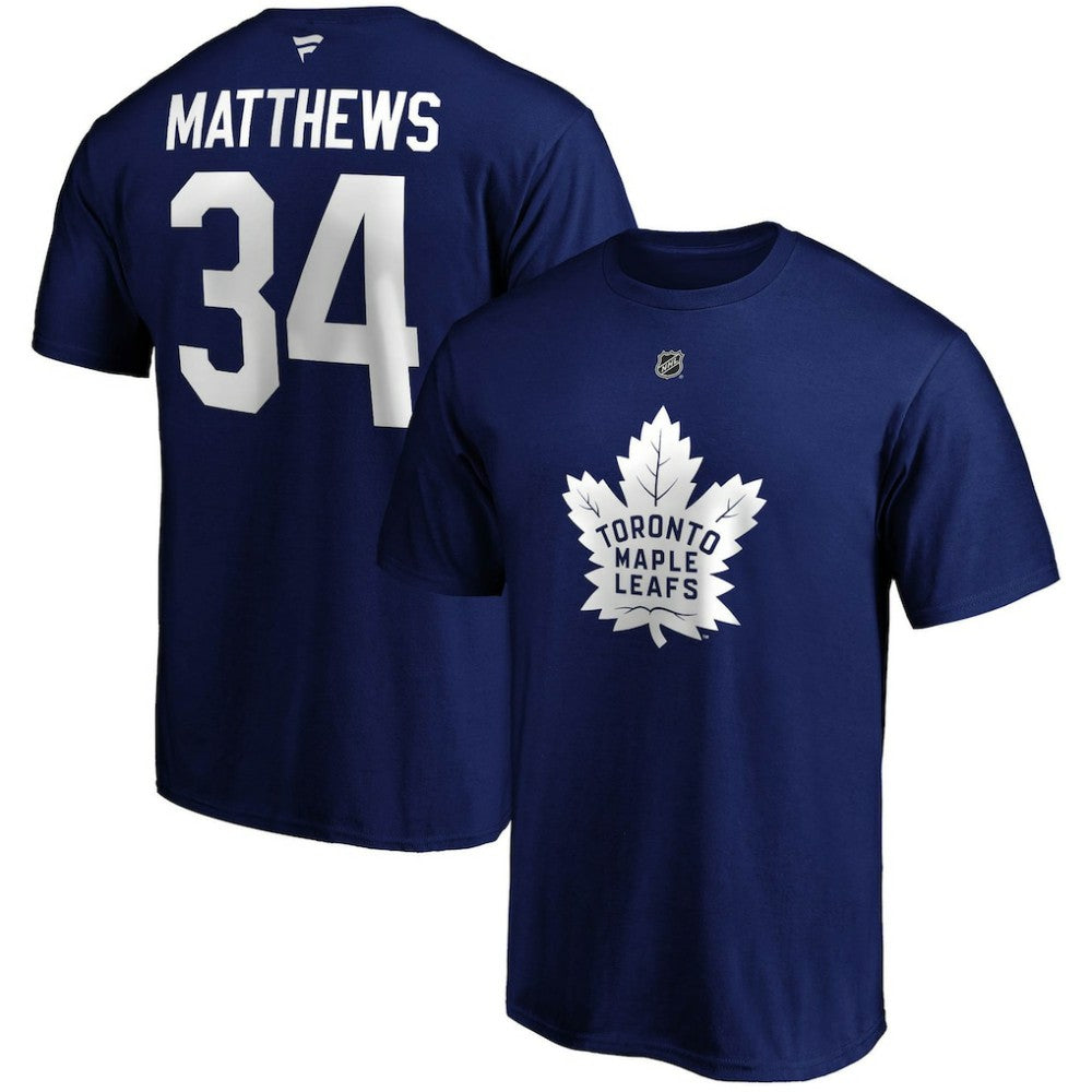 Auston Matthews Toronto Maple Leafs - Fanatics Big & Tall Name & Number T-Shirt Blue
