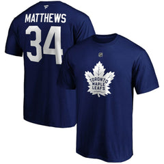 Auston Matthews Toronto Maple Leafs - Fanatics Big & Tall Name & Number T-Shirt Blue