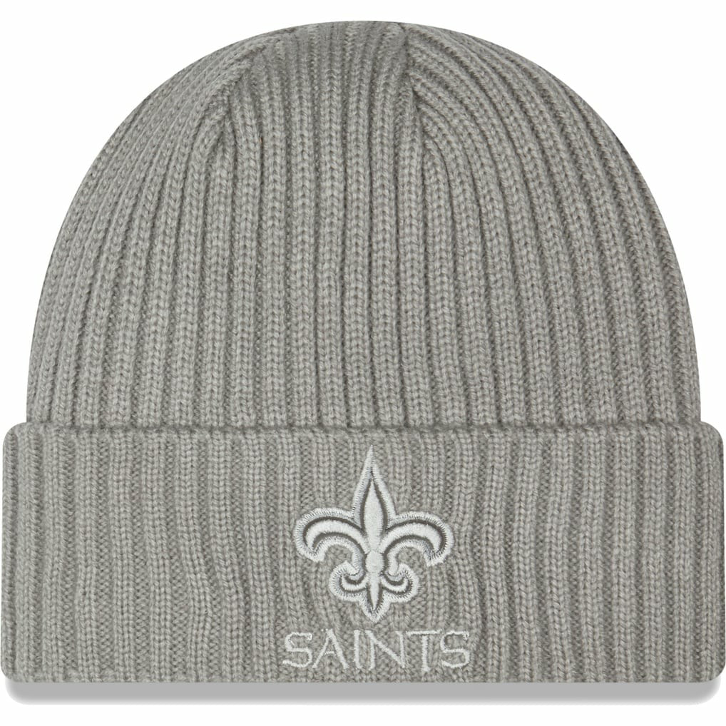 New Orleans Saints New Era Core Classic Cuffed Knit Hat Gray - NFL