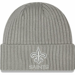 New Orleans Saints New Era Core Classic Cuffed Knit Hat Gray - NFL