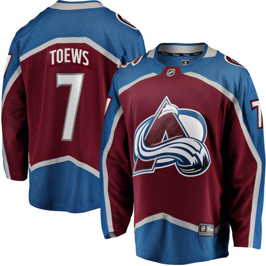 Devon Toews Colorado Avalanche Fanatics Home Breakaway Player Jersey - Burgundy | NHL Jerseys