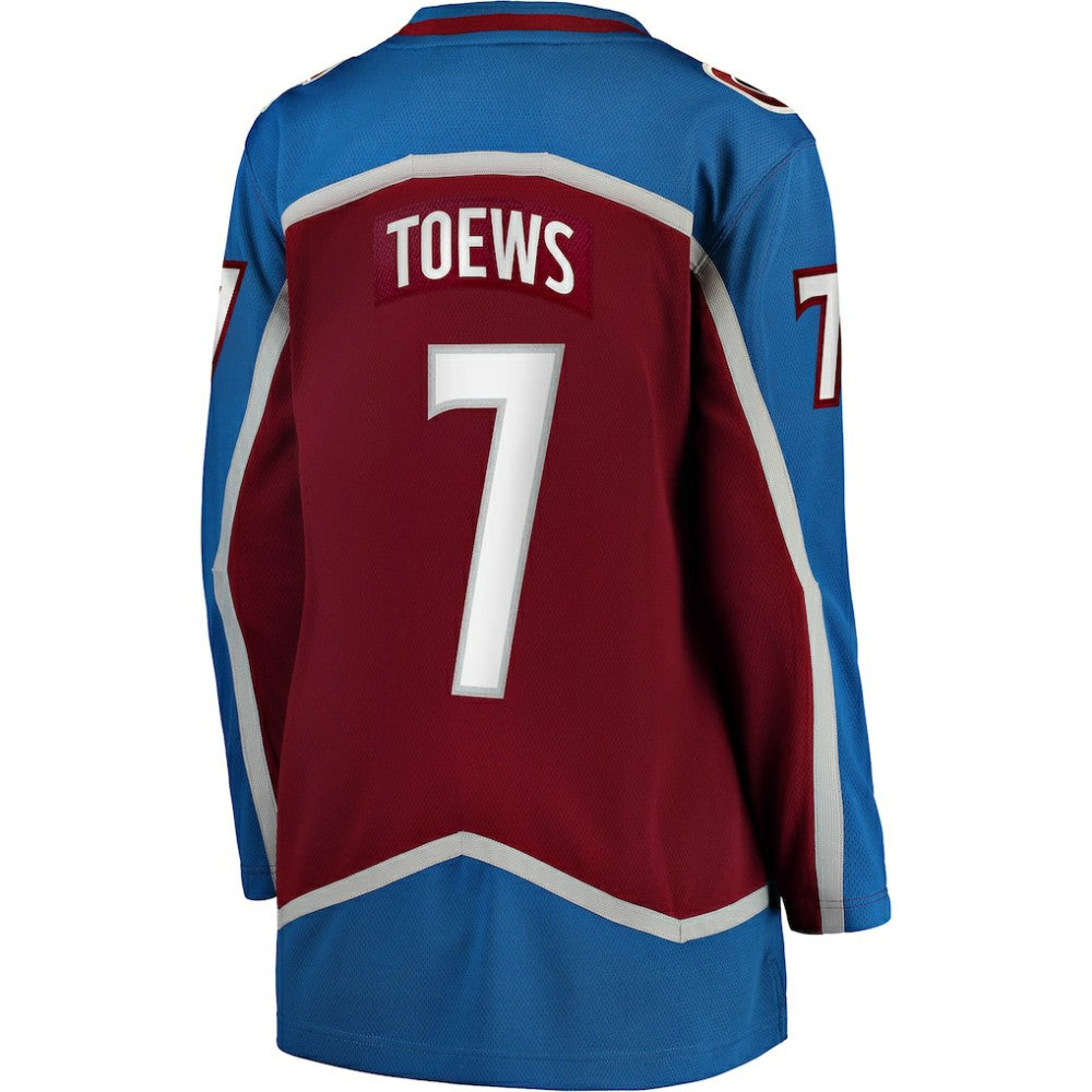 Devon Toews Colorado Avalanche - Fanatics Women's Home Breakaway Player Jersey Burgundy