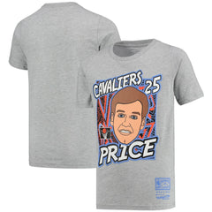Mitchell & Ness - Mark Price Cleveland Cavaliers Youth Hardwood Classics King of the Court Player T-Shirt - Gray