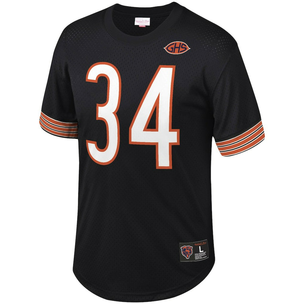 Walter Payton Chicago Bears Retired Player Name & Number Mesh Top Black - Mitchell & Ness